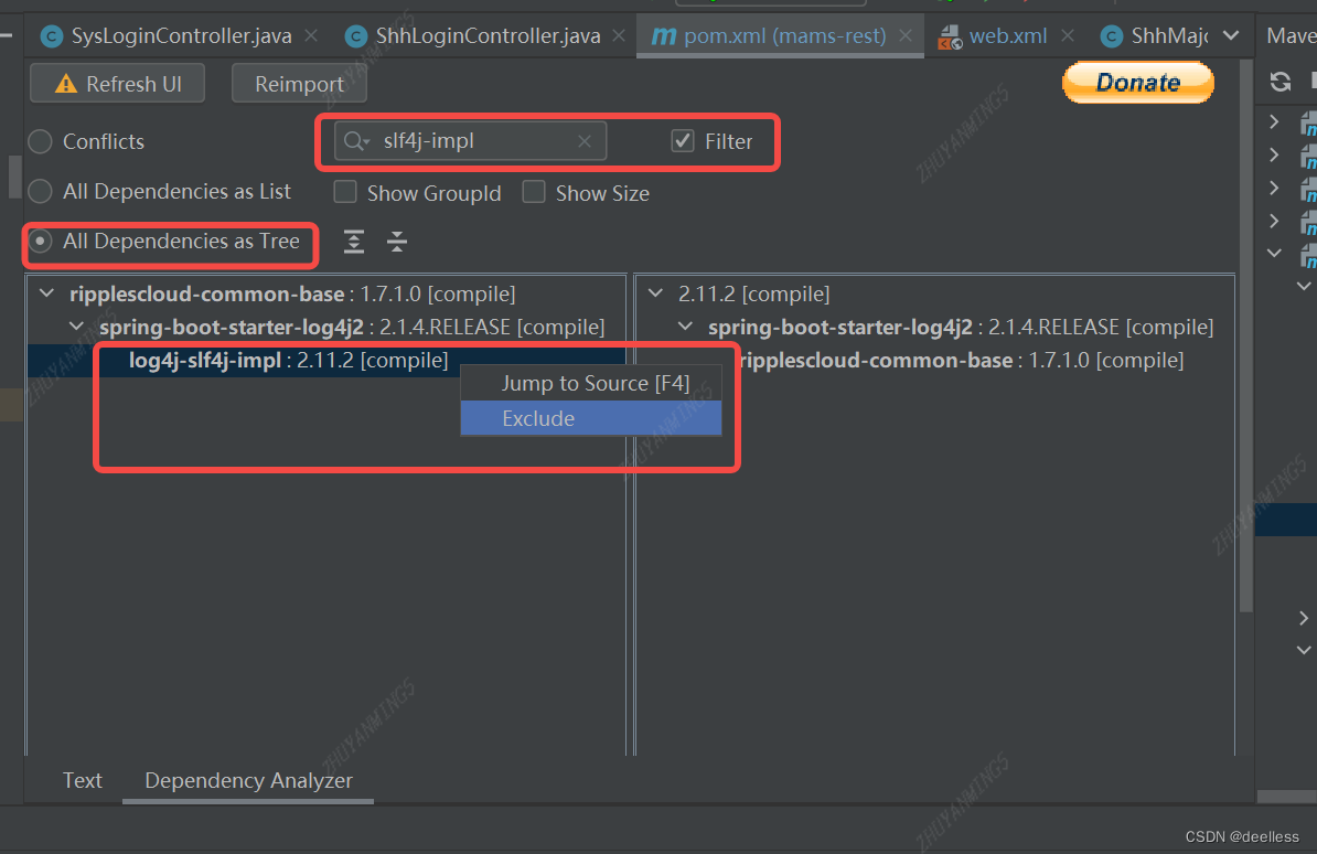 SLF4J: Class path contains multiple SLF4J bindings.解决