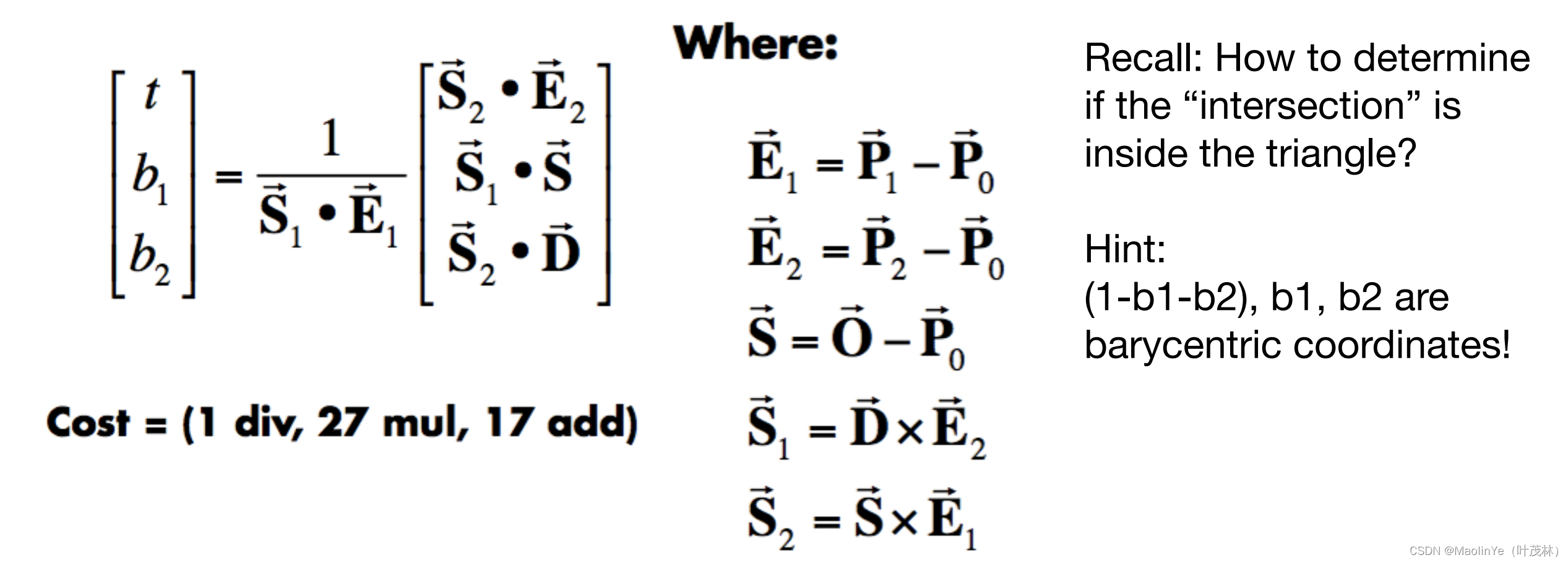 【GAMES101】Lecture 13 光线追踪 Whitted-Style