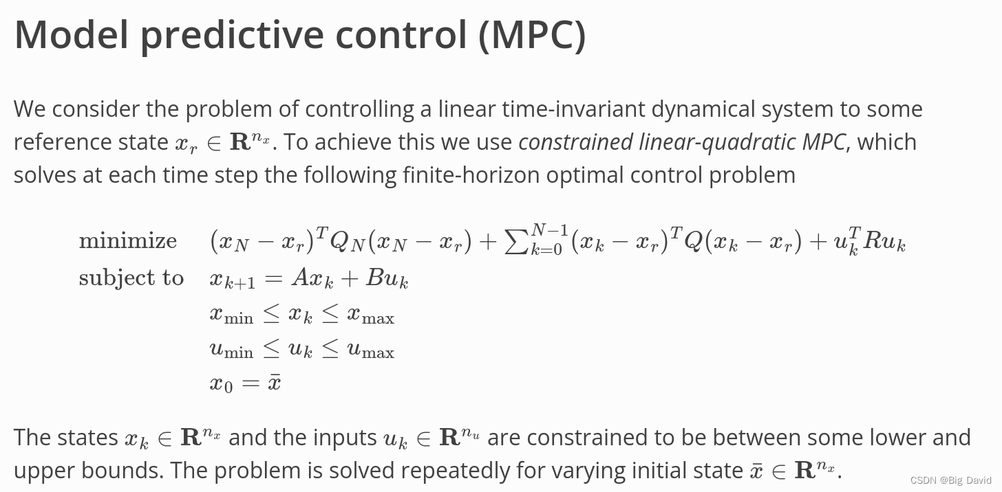 MPC自动驾驶横向控制算法实现 c++