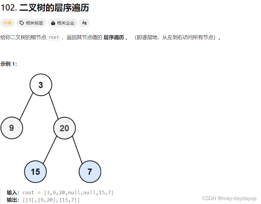 102 二叉树的层序遍历