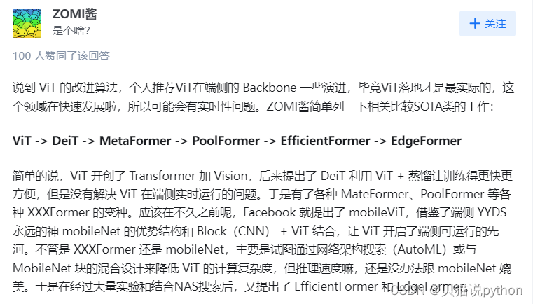 transformer,视觉模型改进论文的讨论