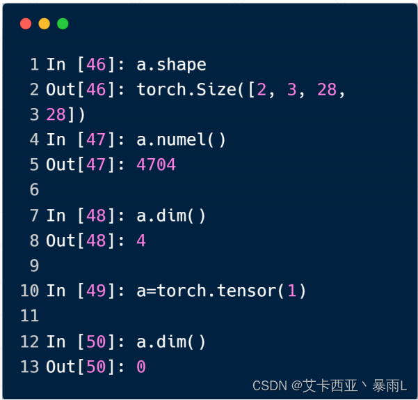 【pytorch03】pytorch基本数据类型