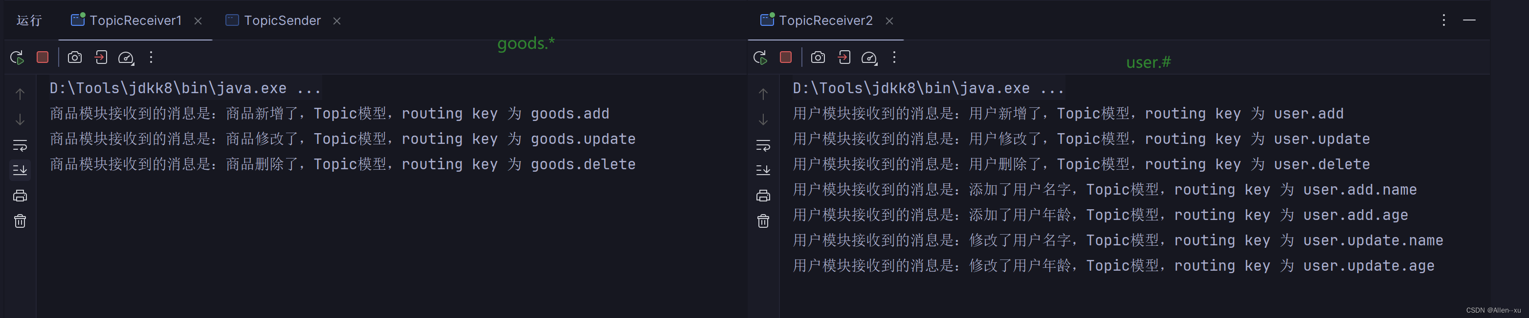 RabbitMQ<span style='color:red;'>消息</span>模型<span style='color:red;'>之</span>Topic<span style='color:red;'>消息</span>模型