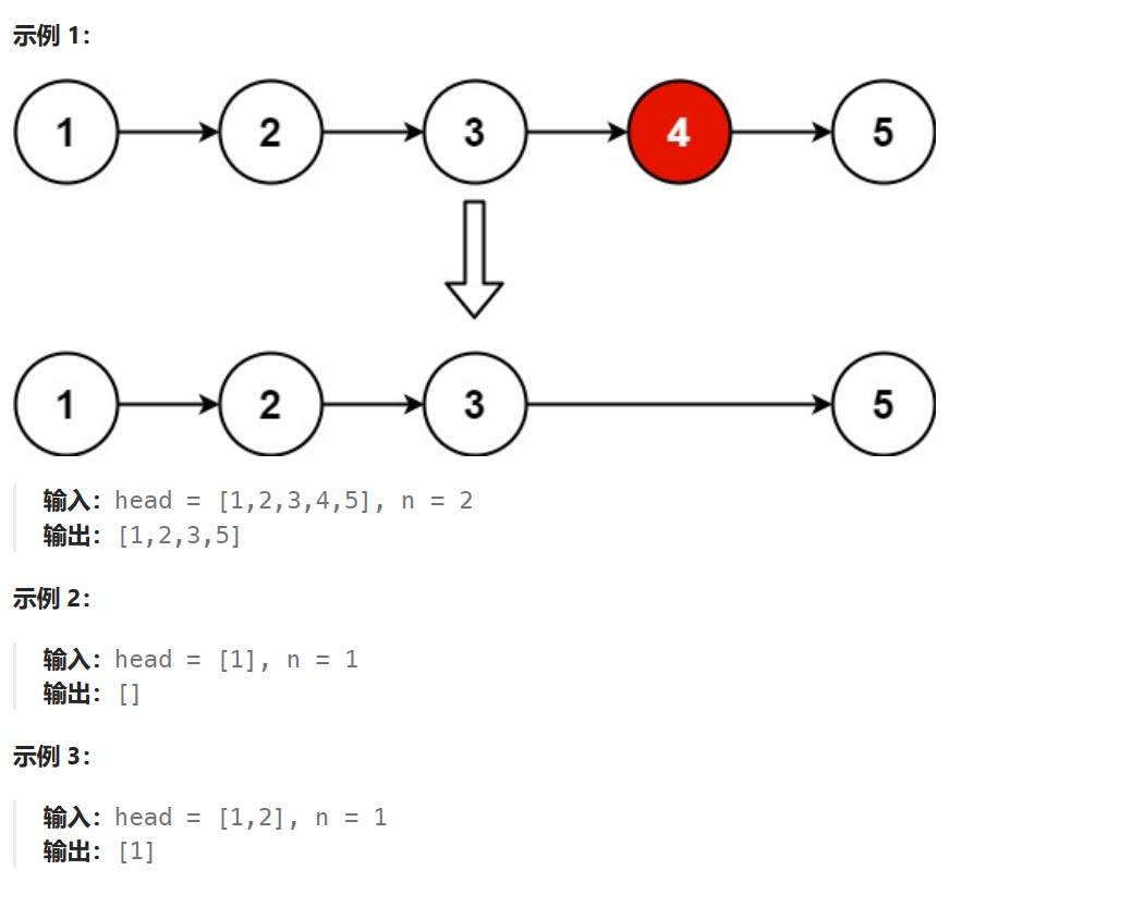 LeetCode19：删除链表的倒数第N个节点