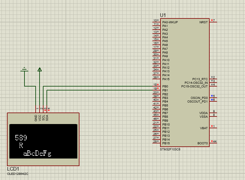 stm32用CubeMX库控制OLED显示数字，单个字符，字符串