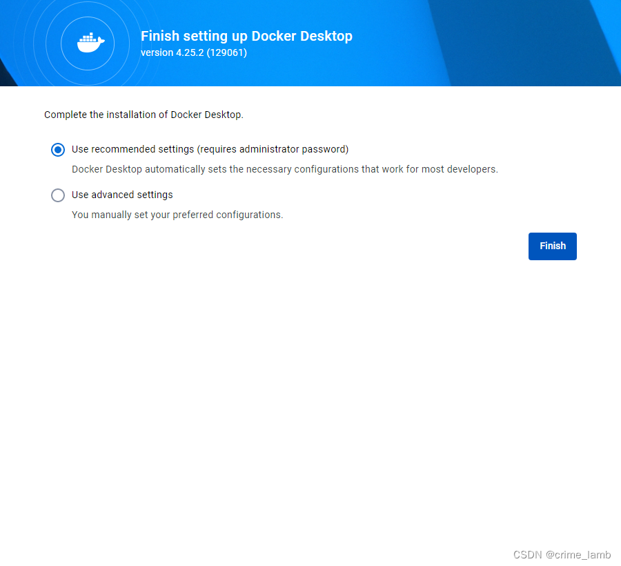 Docker Desktop 4.27.1 Windows 10 安装 教程