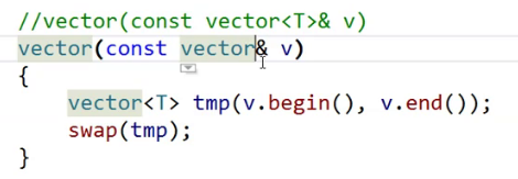 C++STL的vector模拟实现