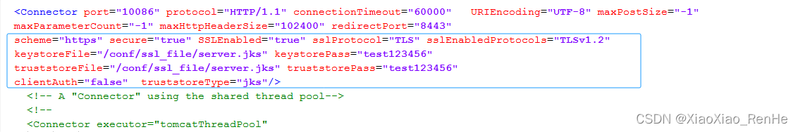 如何配置TLSv1.2版本的ssl