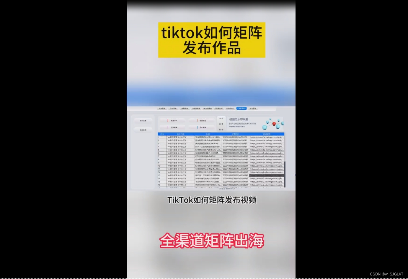 TikTok一键采集发布视频的工具制作!