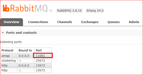 RabbitMQ 更改服务端口号