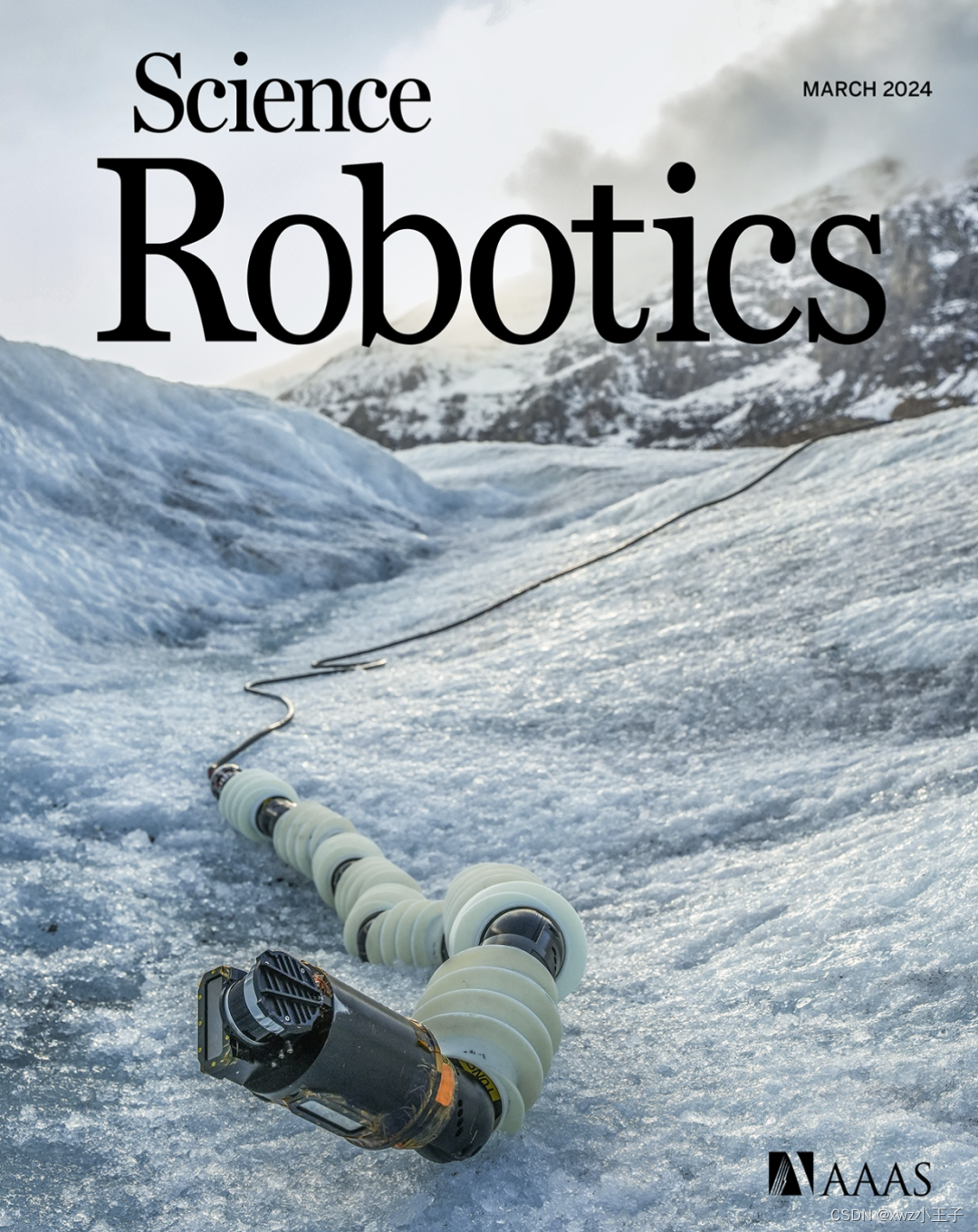 Science Robotics 封面论文：美国宇航局喷气推进实验室开发了自主蛇形机器人，用于冰雪世界探索
