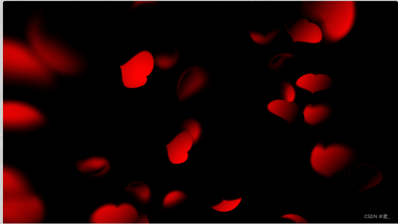 【<span style='color:red;'>Webgl</span>_glsl&Threejs】搬运分享shader_飘落<span style='color:red;'>心</span>形