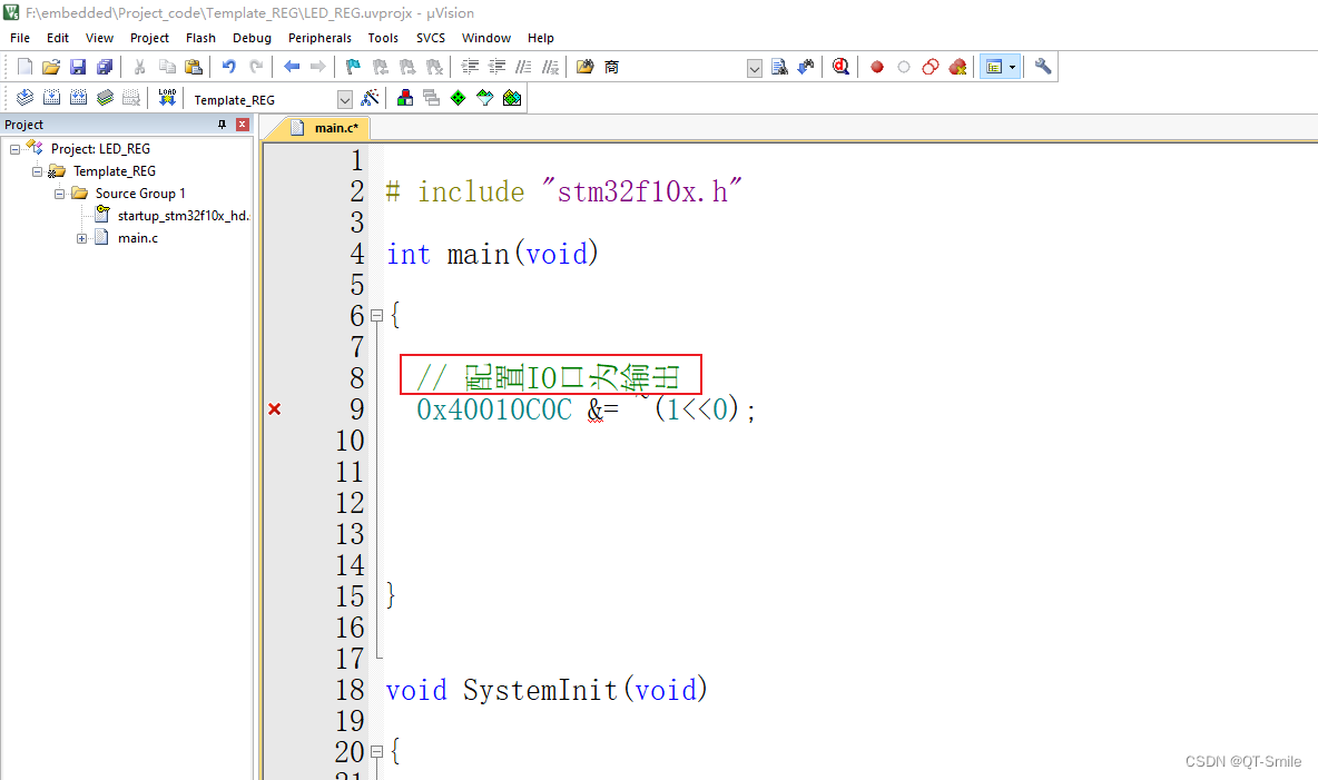 STM32F103学习笔记 | <span style='color:red;'>报</span><span style='color:red;'>错</span>界面及<span style='color:red;'>解决</span>方案 | 1.keil5<span style='color:red;'>中文</span><span style='color:red;'>注释</span>的横竖（正与斜）问题