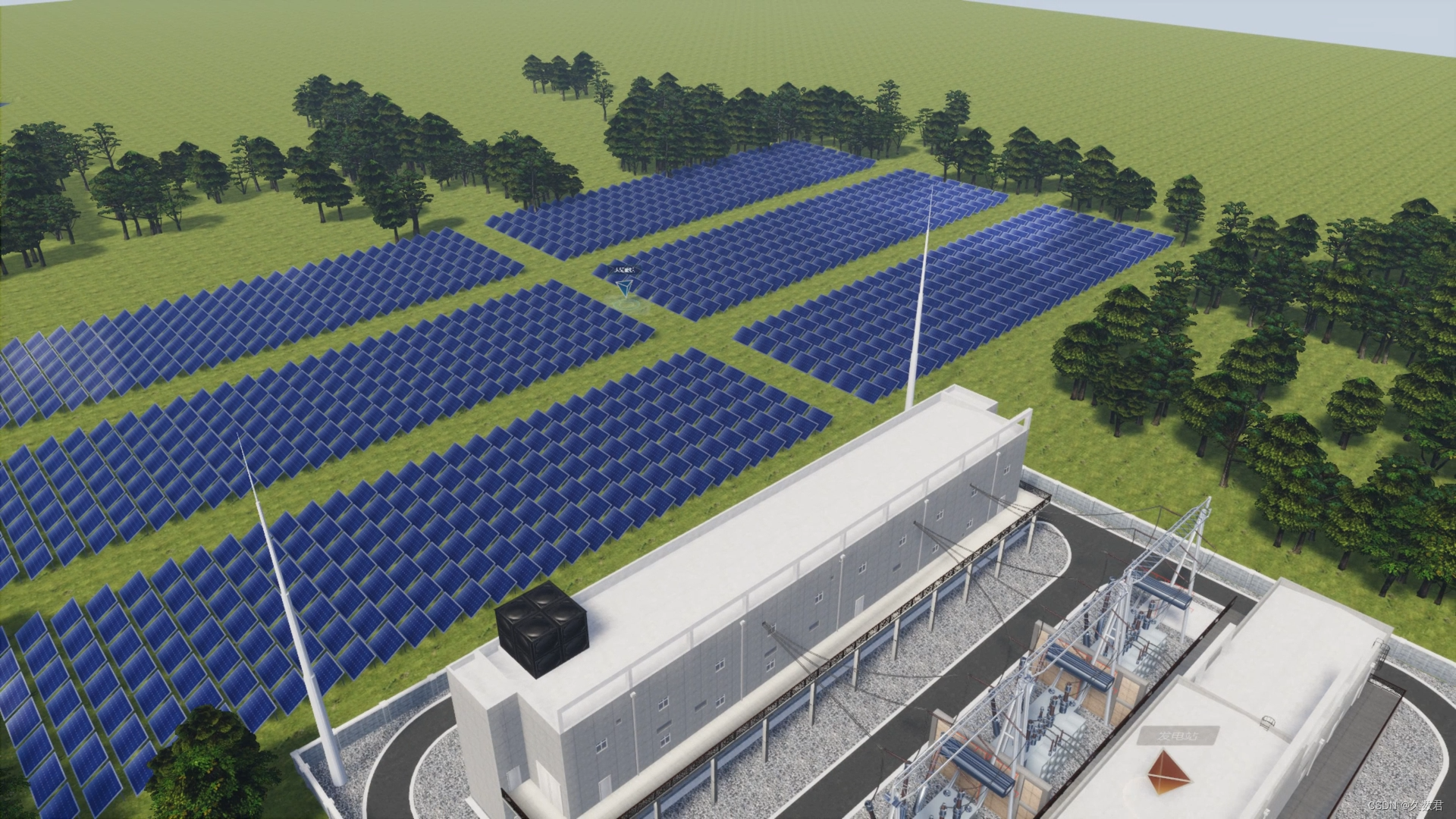 太阳能发电园区3D可视化：揭秘绿色能源新纪元