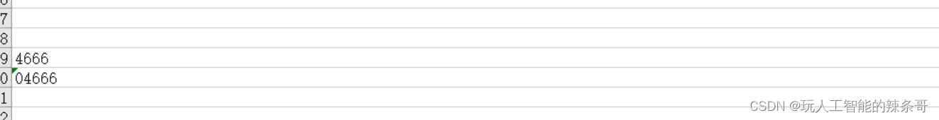 Excel 表格填数字04666 最后<span style='color:red;'>只</span><span style='color:red;'>显示</span>4666 <span style='color:red;'>怎么办</span>？