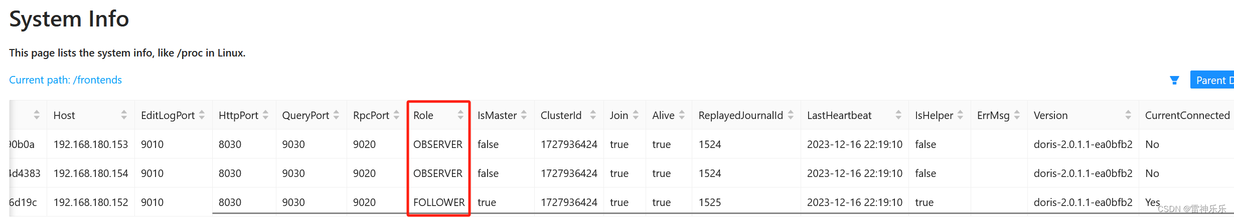 Doris集群搭建——2.0.1.1版本