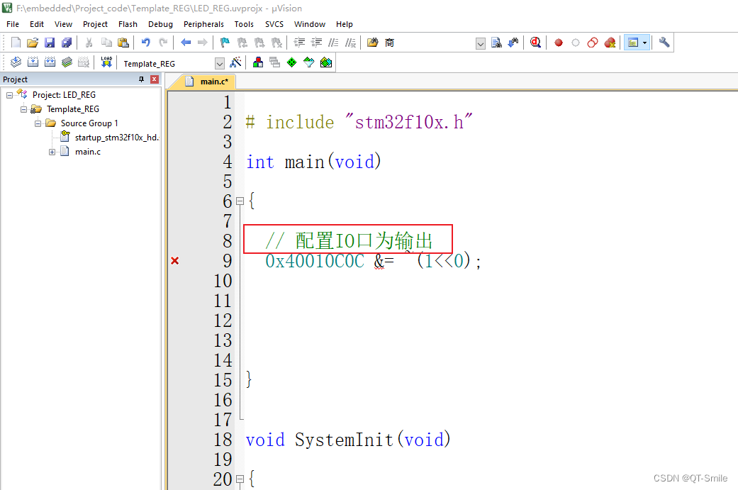 STM32F103学习笔记 | 报错界面及解决方案 | 1.keil5中文注释的横竖（正与斜）问题