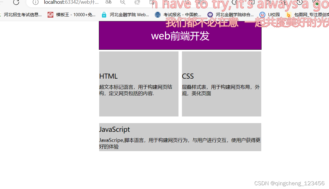 弹性盒子 html css