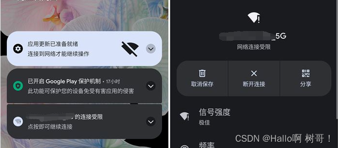 谷歌pixel6/7pro等手机WiFi不能上网，显示网络连接受限