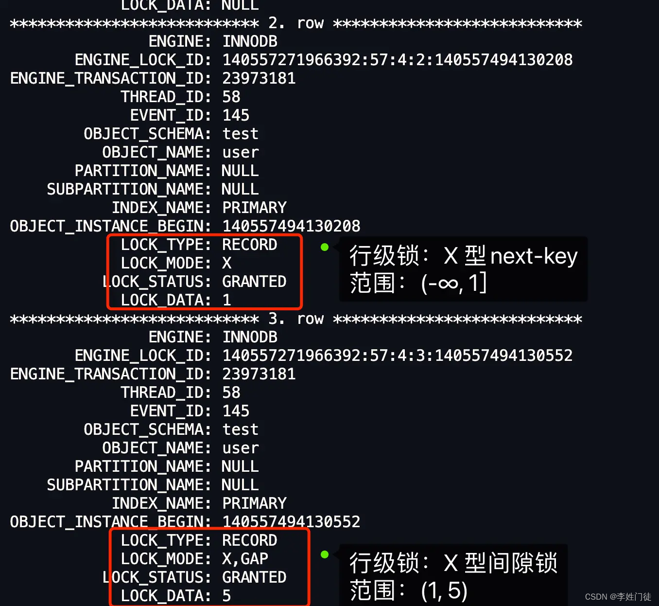 MySQL常见锁探究