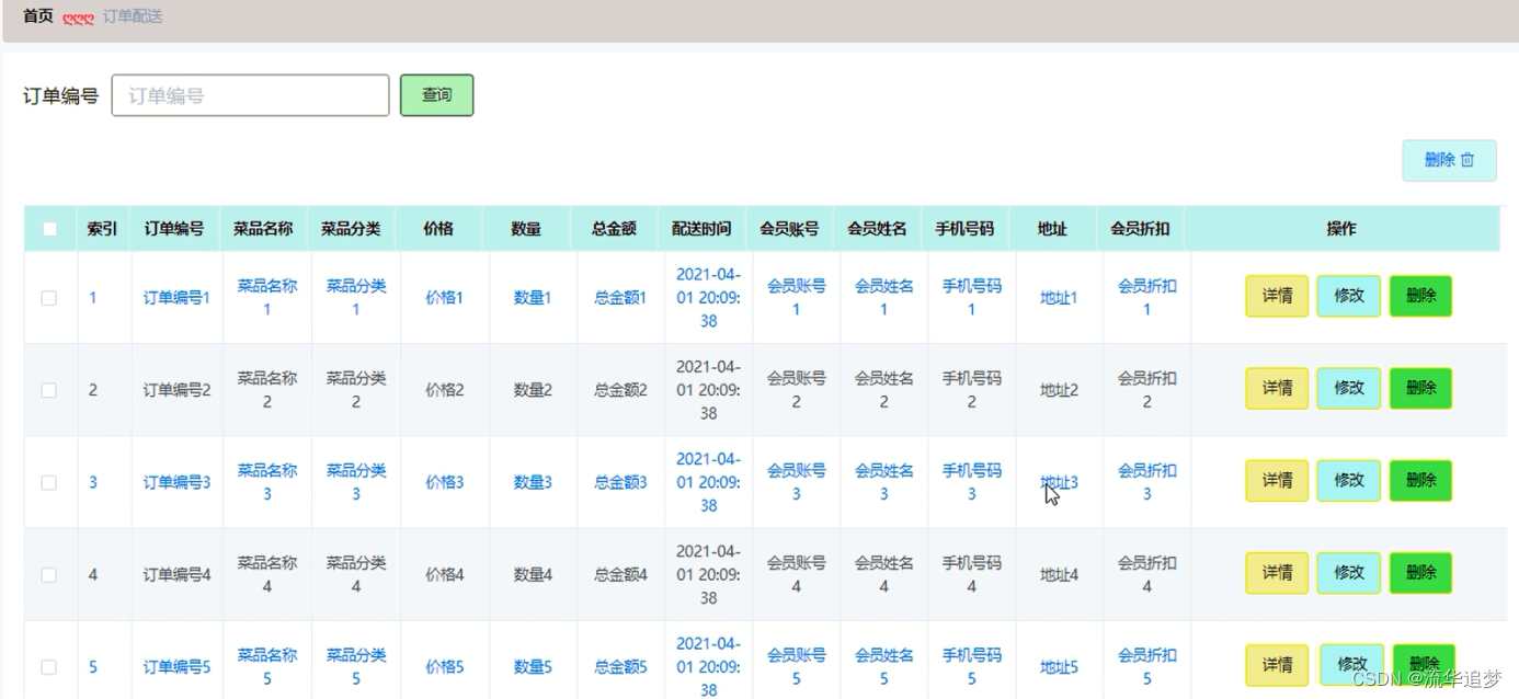 网上订餐系统，基于 SpringBoot+Vue+MySQL 开发的前后端分离的网上订餐系统设计实现