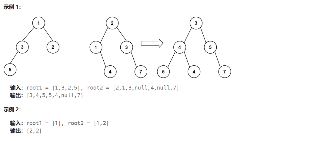 LeetCode617：合并二叉树
