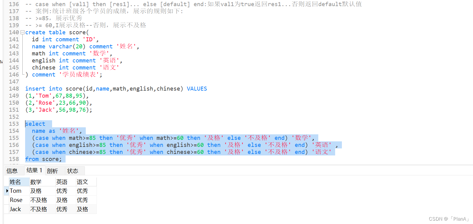 MySQL-----函数篇