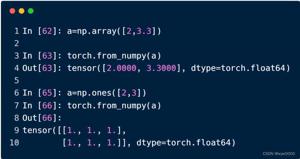 pytorch<span style='color:red;'>创建</span><span style='color:red;'>tensor</span>