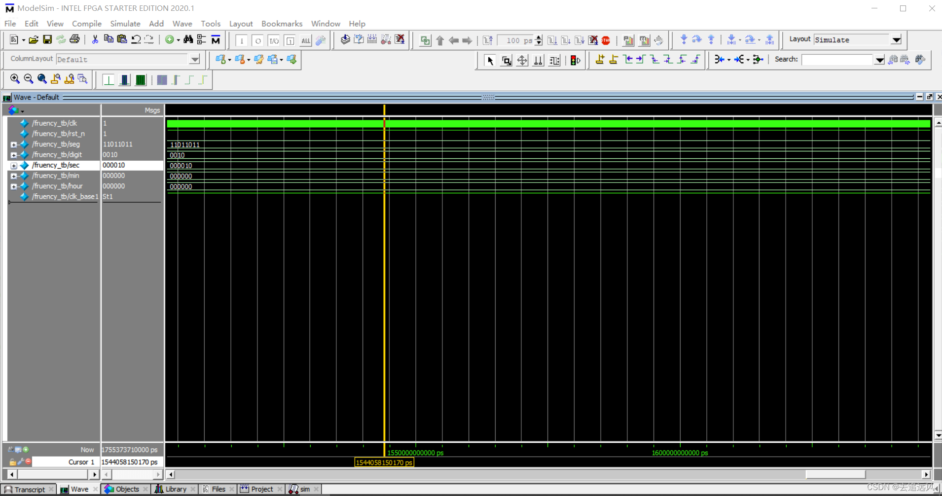 【FPGA & Modsim】数字频率计