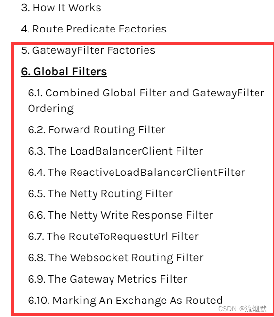 SpringCloud Gateway中Filters详细说明