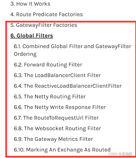<span style='color:red;'>SpringCloud</span> Gateway<span style='color:red;'>中</span>Filters<span style='color:red;'>详细</span>说明