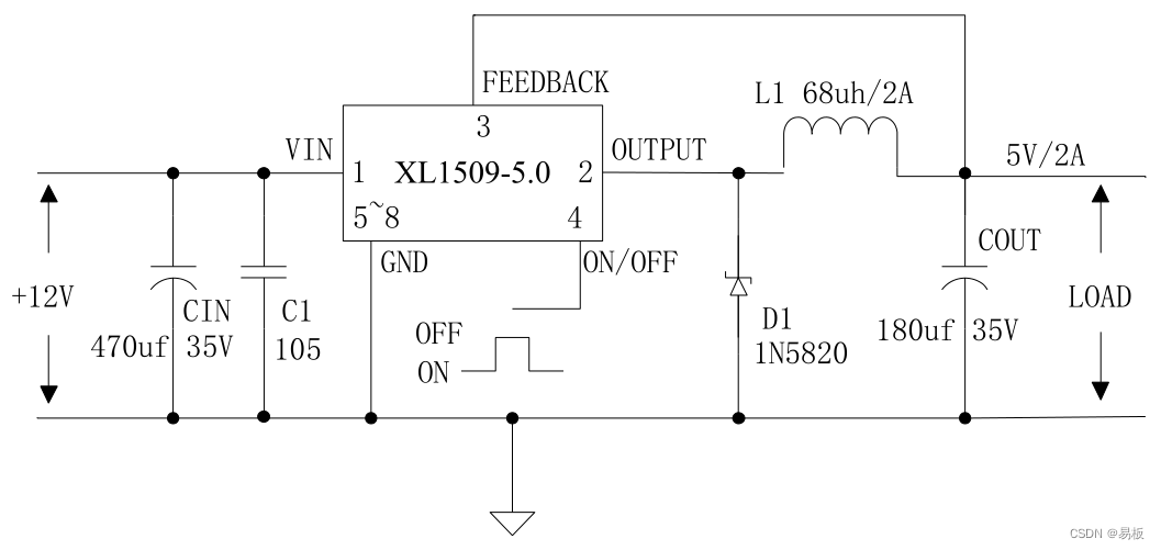 2A 150KHz 40V Buck DC to DC 转换器XL1509