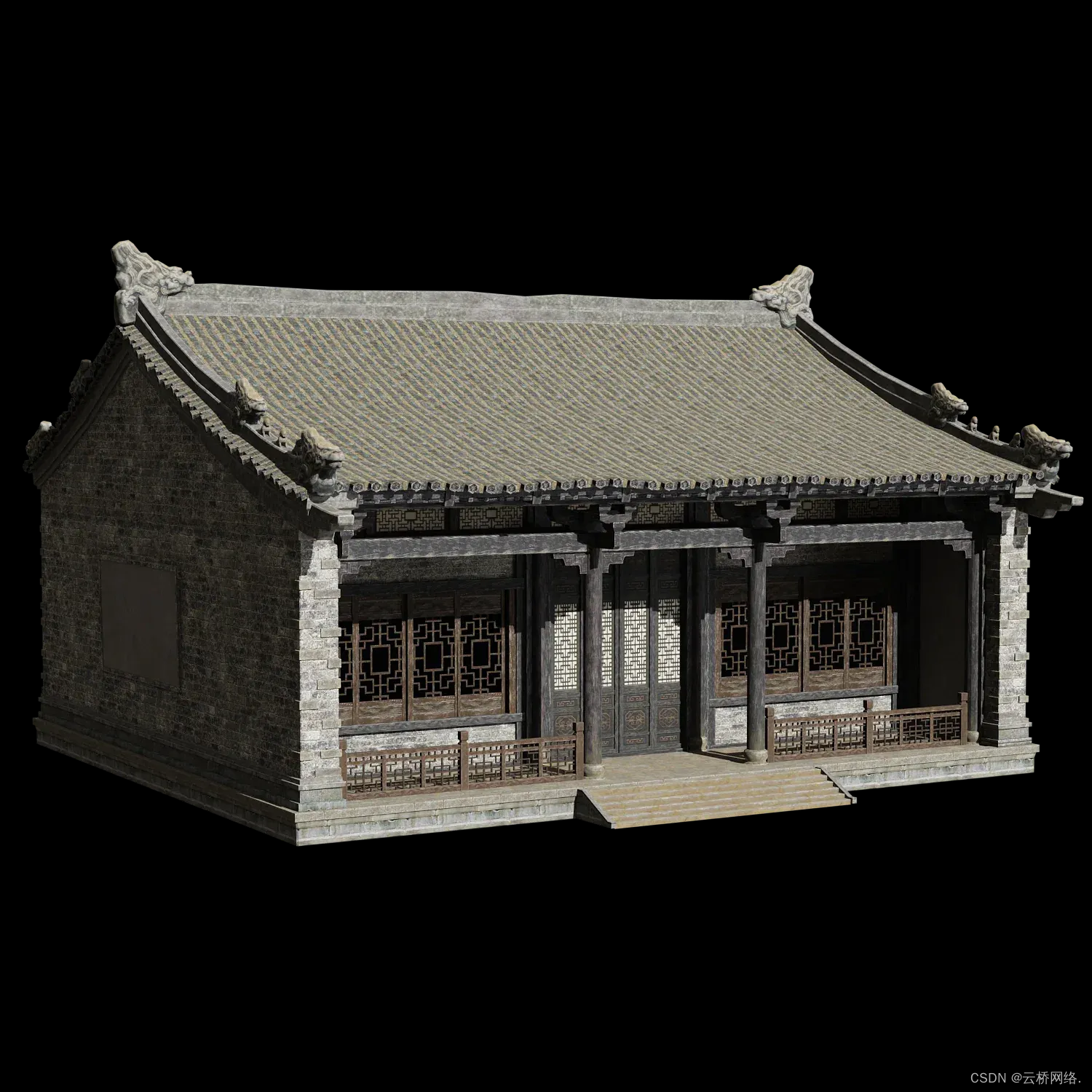 Blender中国古建筑3D模型下载_blender模型下载-CSDN博客