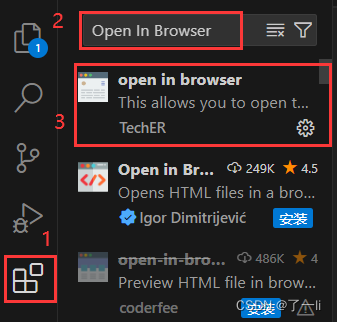 解决VSCode右键没有Open In Default Browser问题