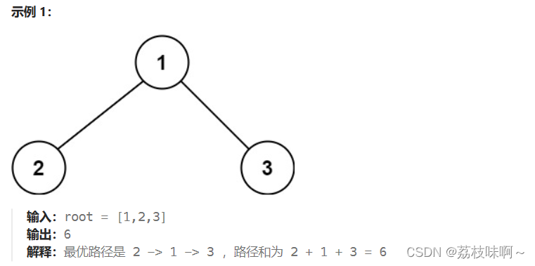 LeetCode124.二叉树中最大路径和