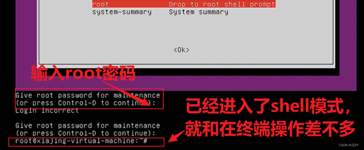 内存满了无法开机（Ubuntu）