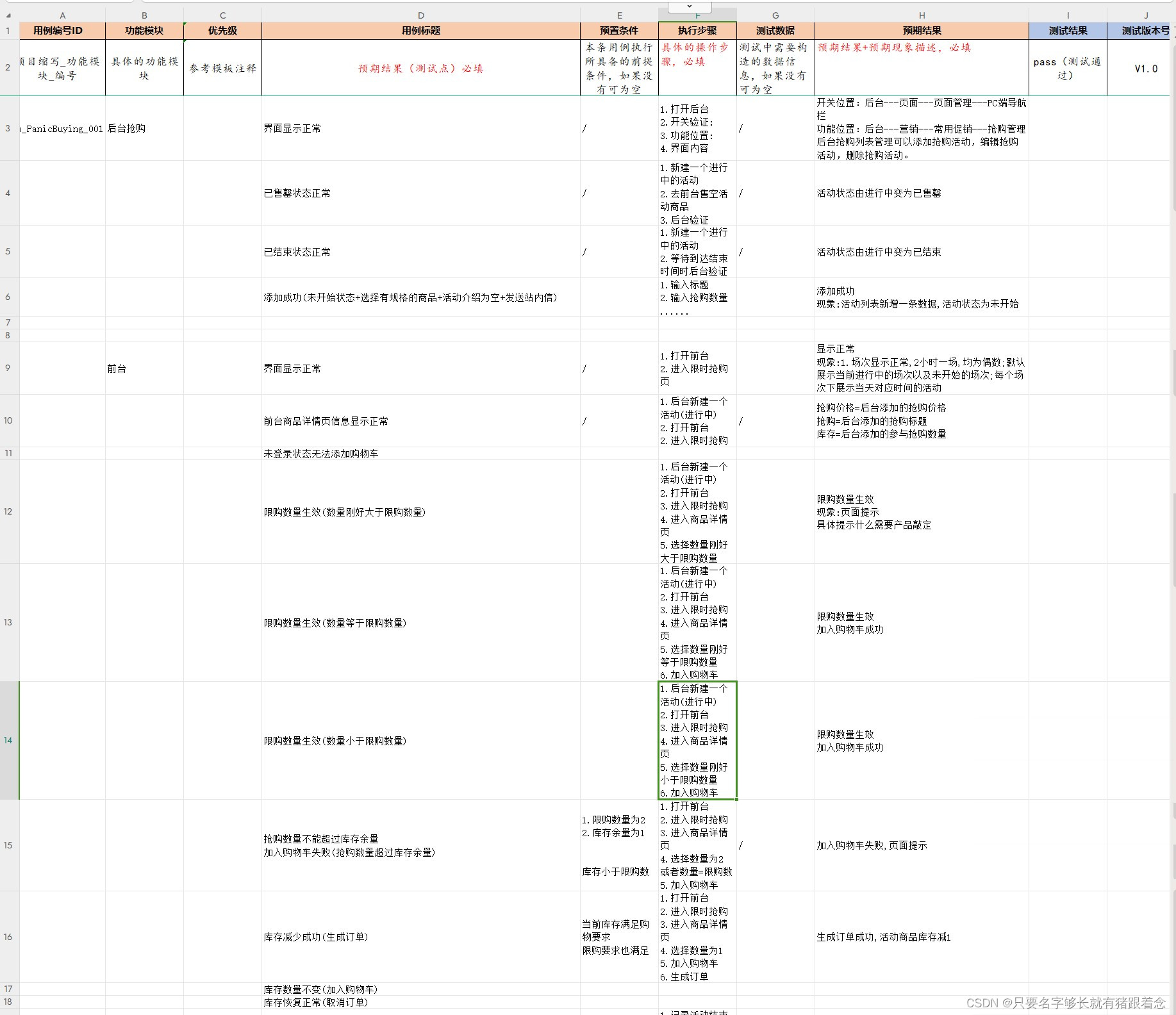 web项目抢购模块测试