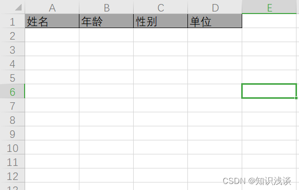 EasyExcel：如何快速生成一个只含有表头的模板Excel