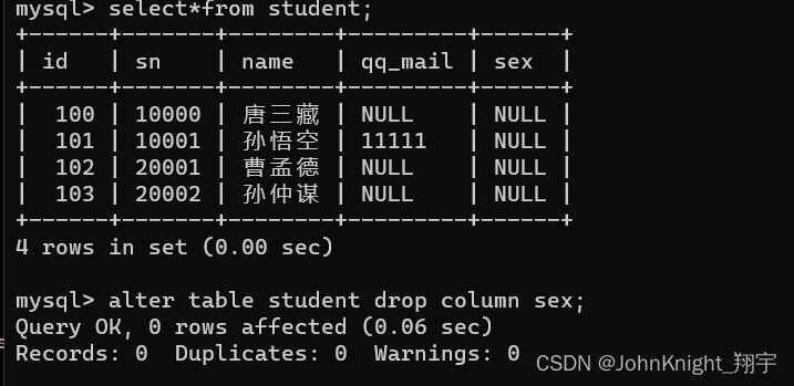 [MySQL]用基本的mysql语句写的{商店的数据}和{学生成绩}