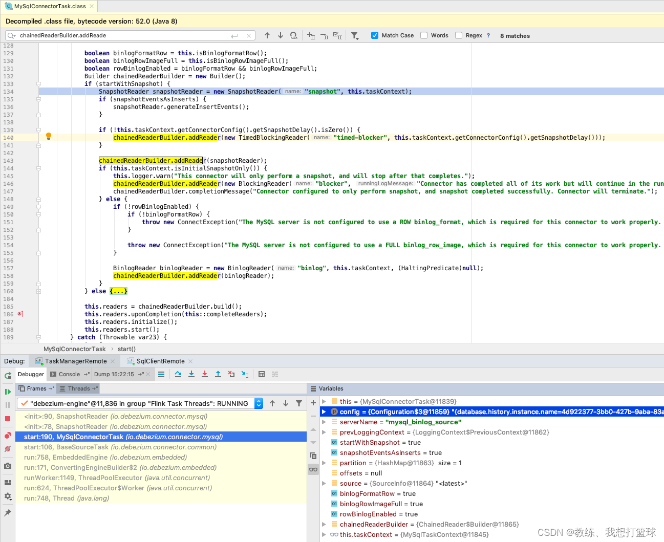 09 flink-sql 中基于 mysql-cdc 的 select * from test_user 的具体实现