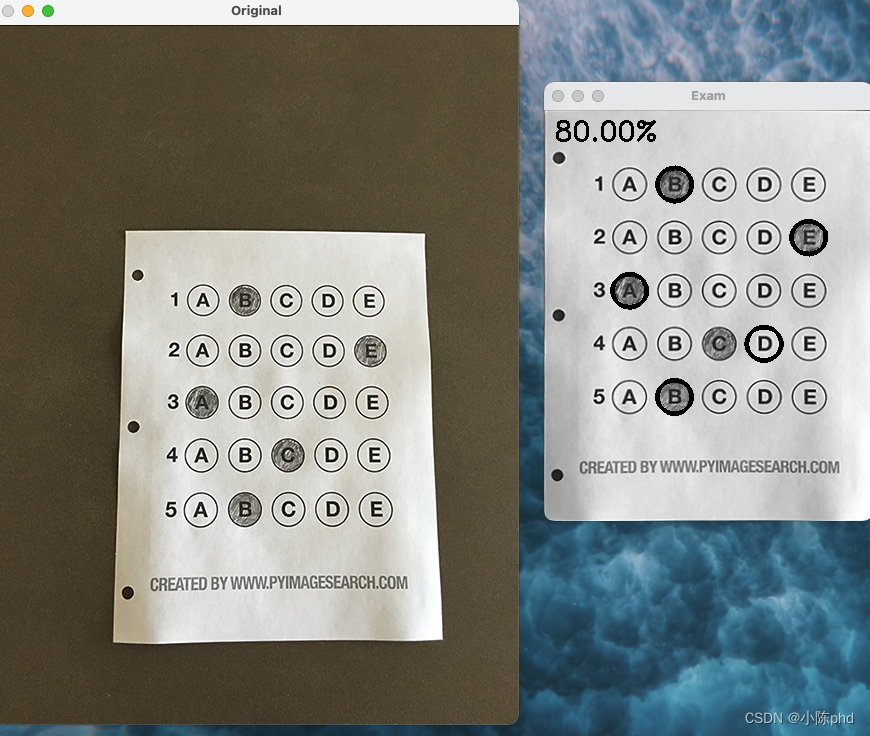 OpenCV从入门到精通实战(四)——答题卡识别判卷系统