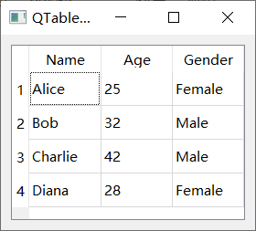 【PyQt学习篇 · ⑭】：QTableView的使用