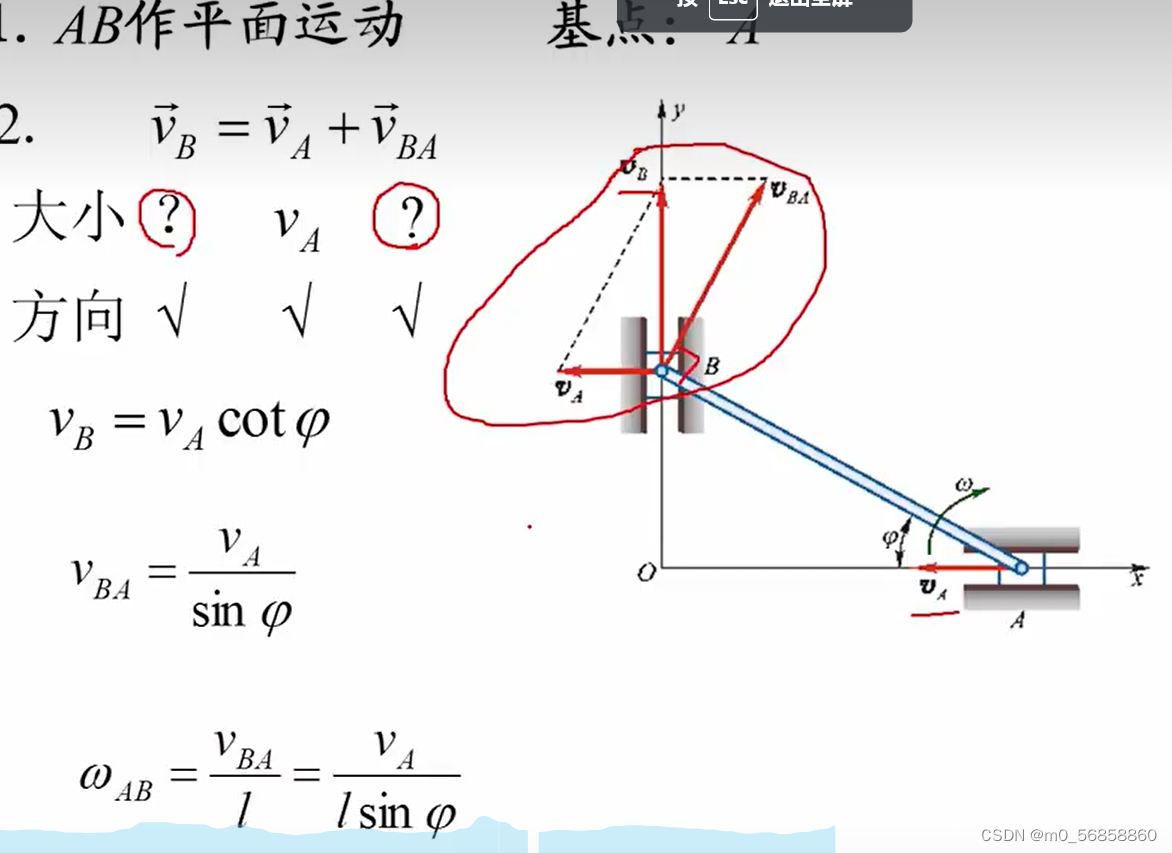 刚体的平面运动(1)------速度-CSDN博客