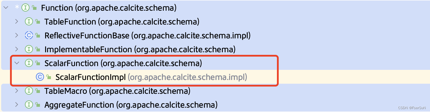 Apache Calcite - 自定义标量函数