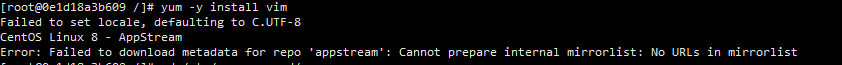 <span style='color:red;'>docker</span>的centos<span style='color:red;'>容器</span><span style='color:red;'>使用</span>yum<span style='color:red;'>报</span><span style='color:red;'>错</span>