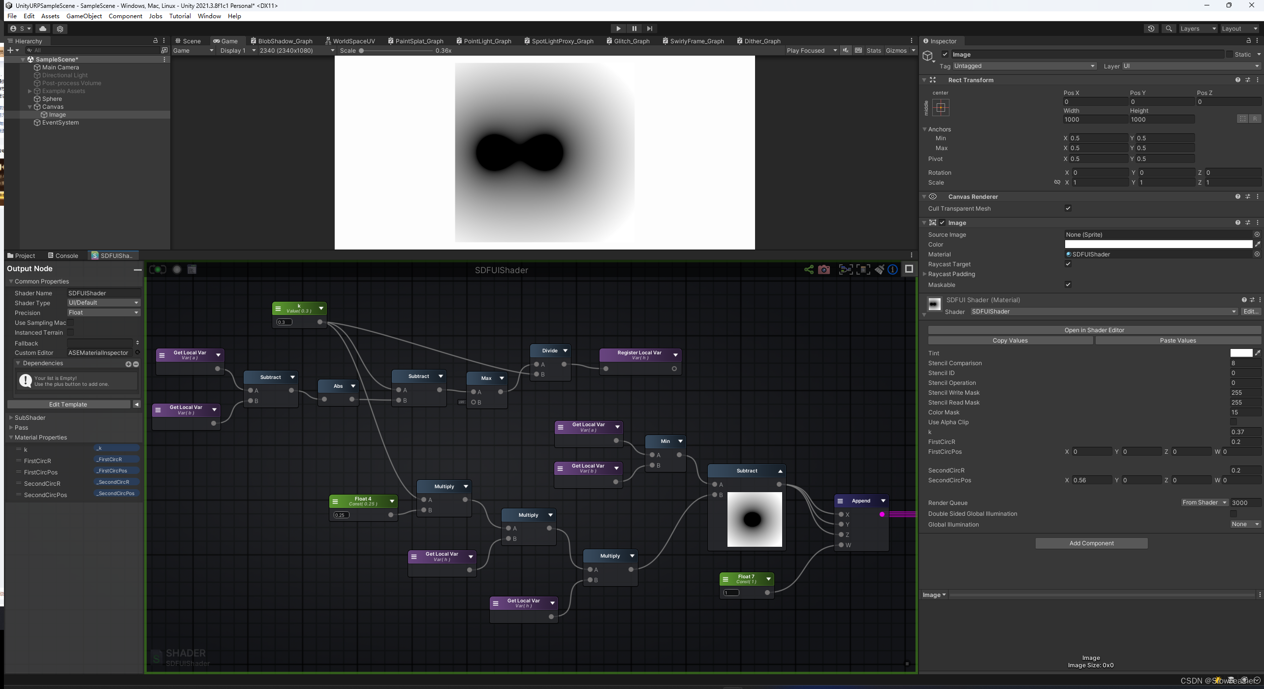 UnityShader SDF有向距离场简单实现