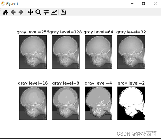 python降低图像的灰度分辨率——冈萨雷斯数字图像处理