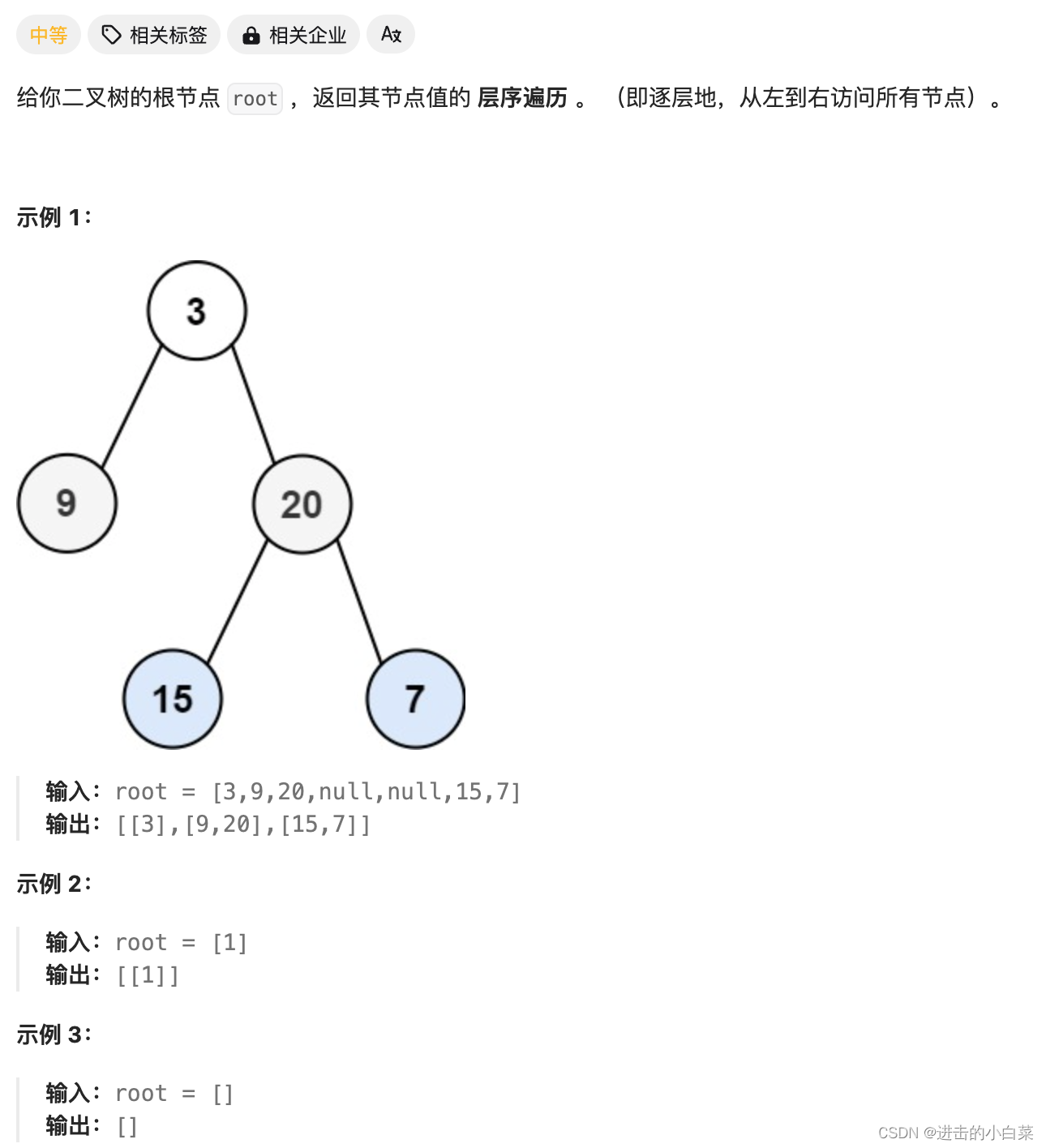 坚持刷题 ｜ 二叉树的层序遍历