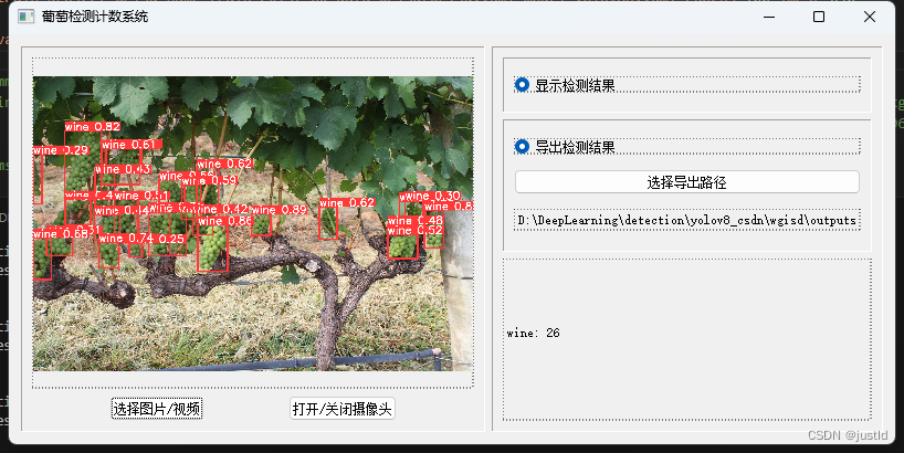 【深度学习目标检测】二十一、基于深度学习的葡萄检测系统-含数据集、GUI和源码（python，yolov8）